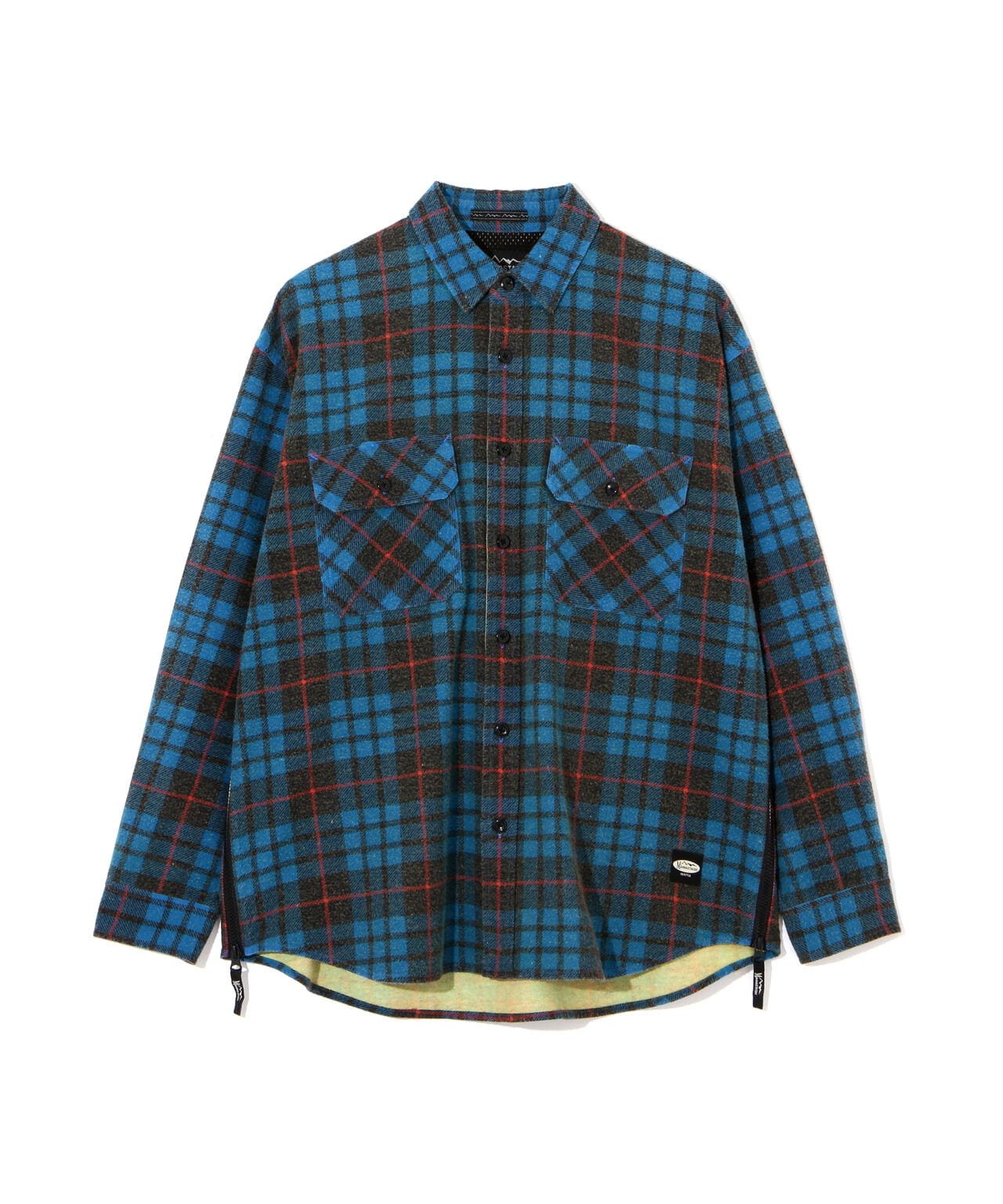 MANASTASH/マナスタッシュ/ZIP FLANNEL SHIRTS/ジップフランネルシャツ