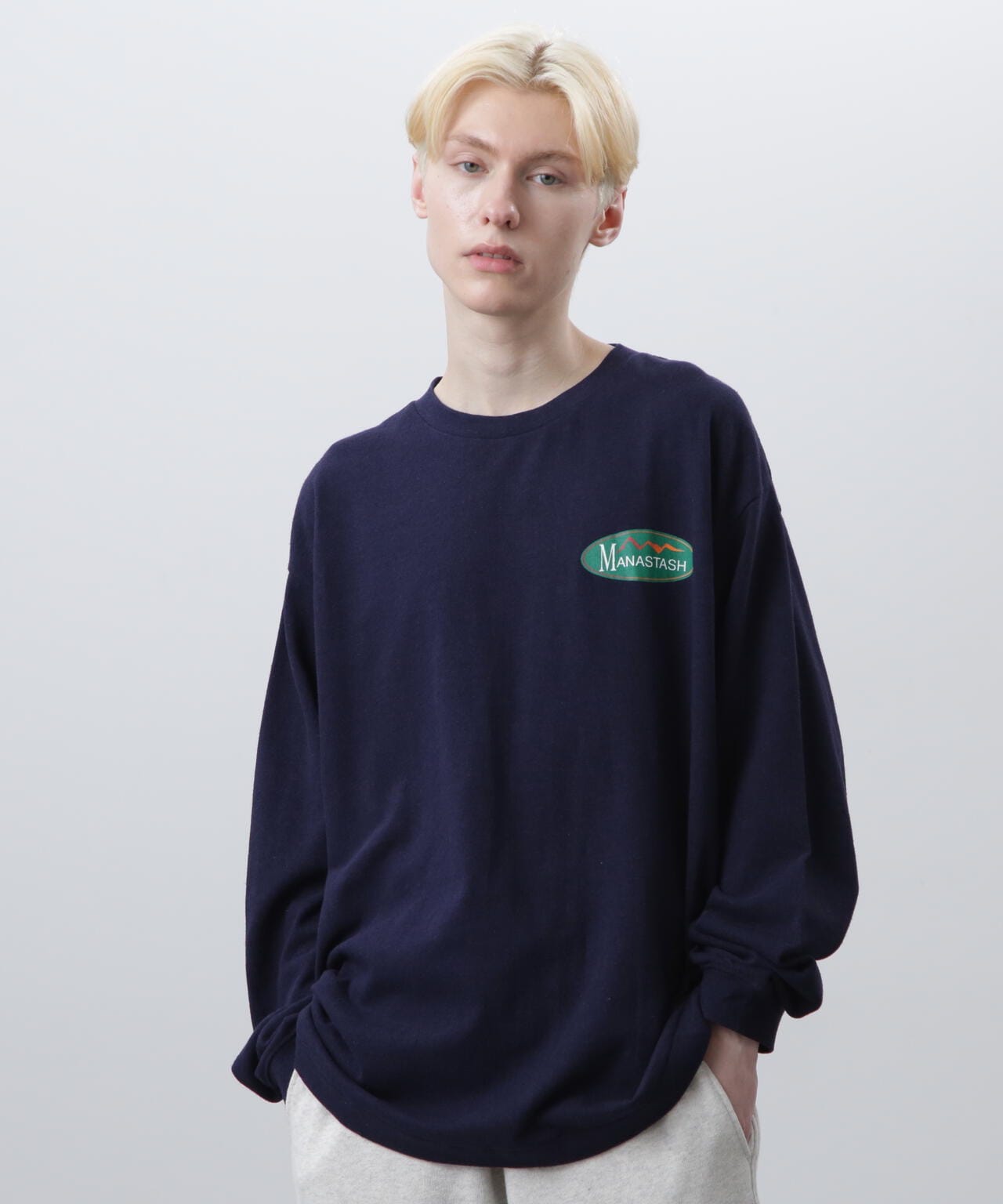 MANASTASH/マナスタッシュ/HEMP L/S TEE ORIGINAL LOGO