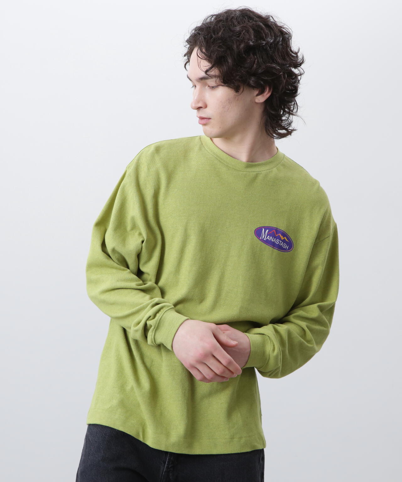 MANASTASH/マナスタッシュ/HEMP L/S TEE ORIGINAL LOGO