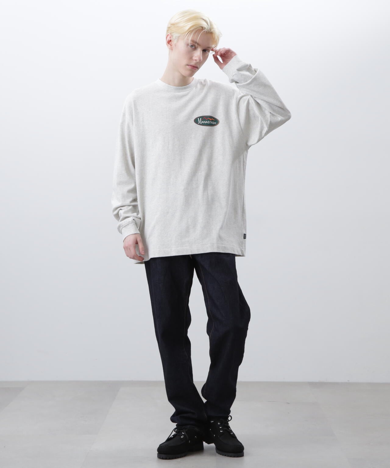 MANASTASH/マナスタッシュ/HEMP L/S TEE ORIGINAL LOGO