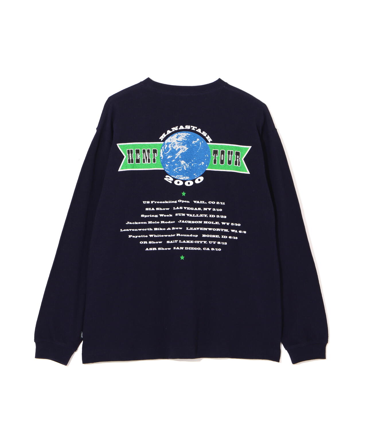 MANASTASH/マナスタッシュ/ HEMP L/S TEE HEMP TOUR 2000