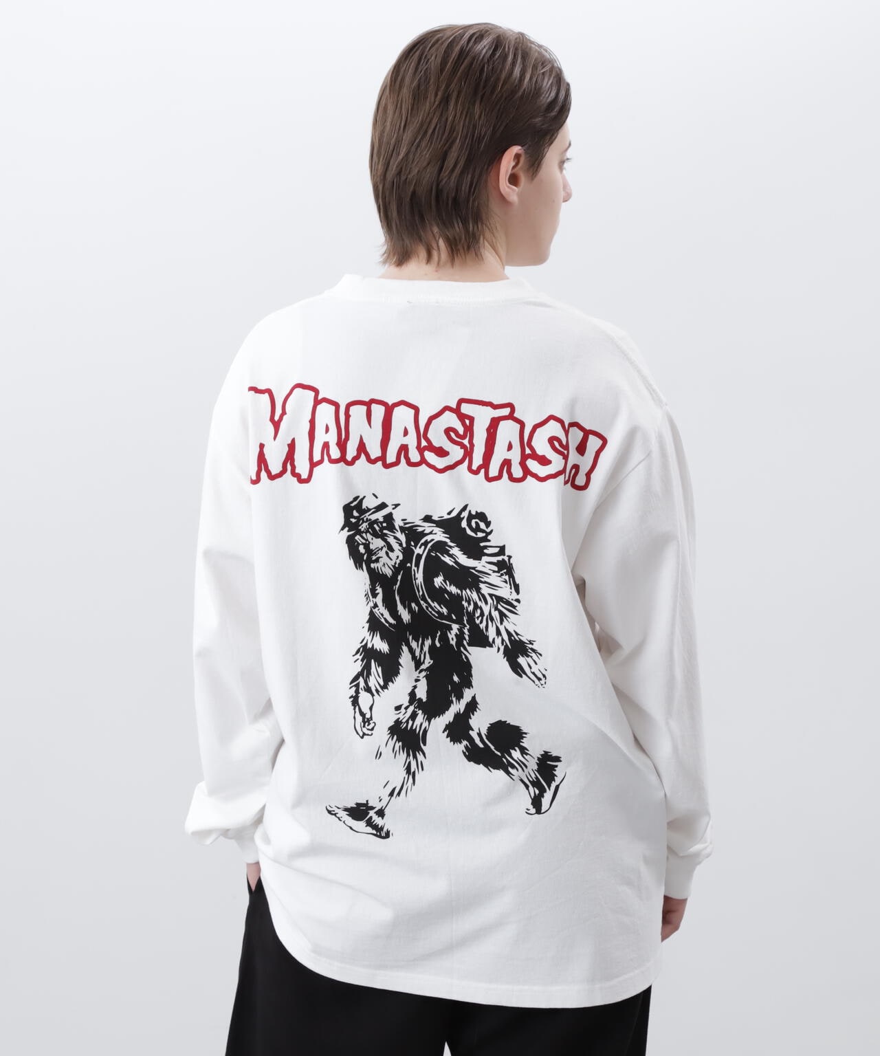 MANASTASH/マナスタッシュ/PUMICE L/S TEE BIG FOOT