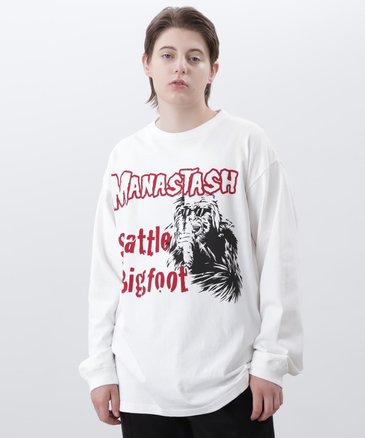 MANASTASH/マナスタッシュ/PUMICE L/S TEE BIG FOOT