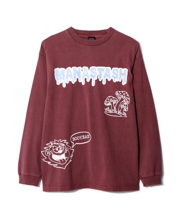 MANASTASH/マナスタッシュ/PUMICE L/S TEE MUSHROOM