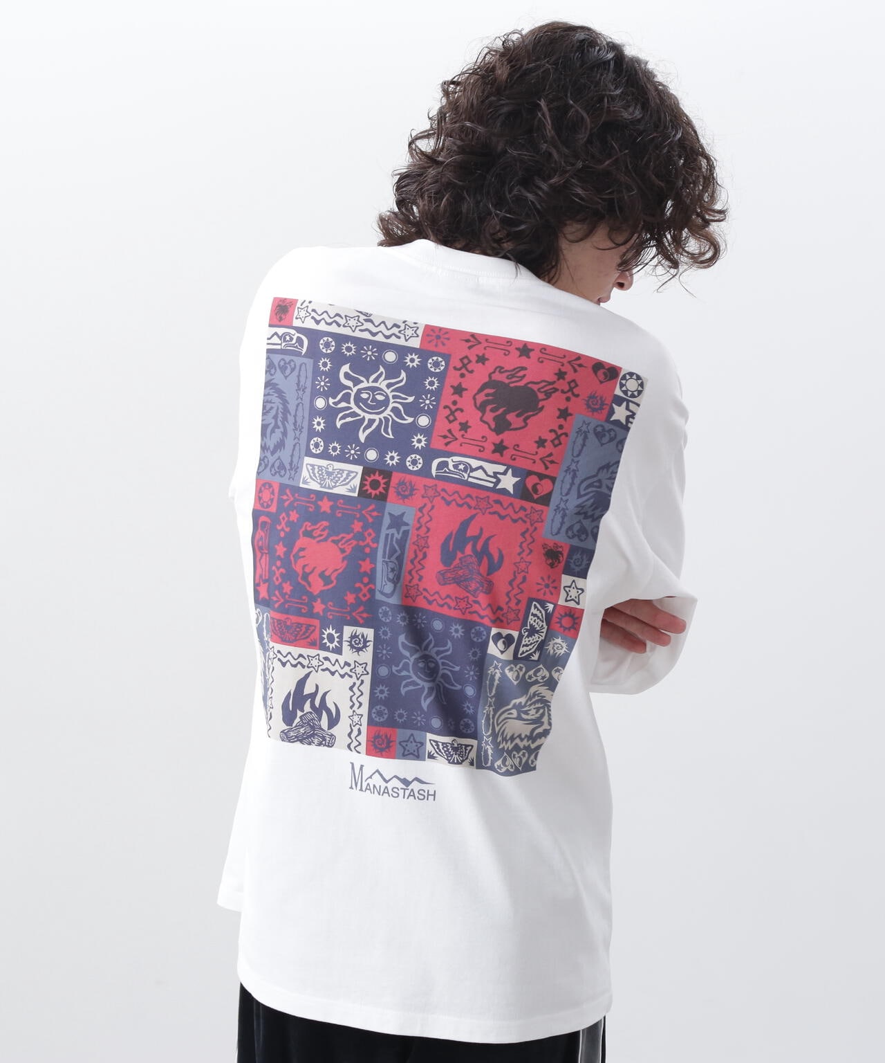 MANASTASH/マナスタッシュ/RE:CTN L/S TEE BANDANA