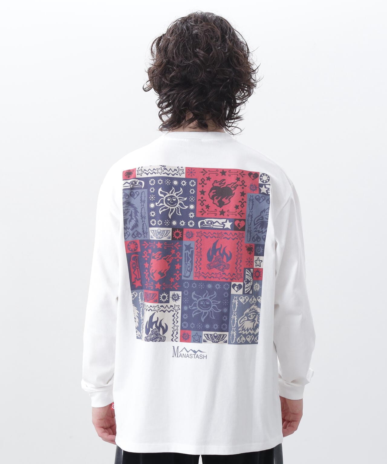 MANASTASH/マナスタッシュ/RE:CTN L/S TEE BANDANA