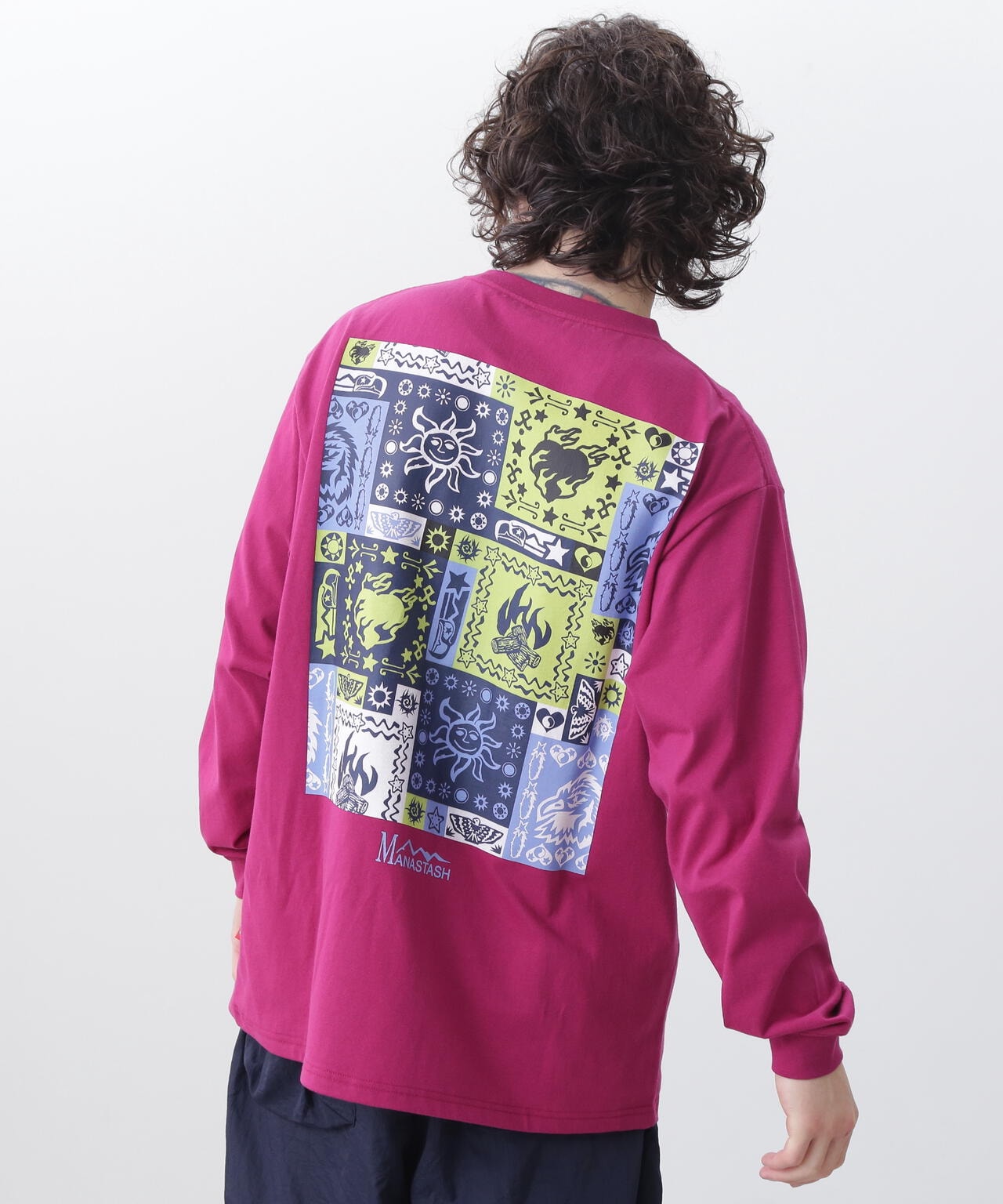 MANASTASH/マナスタッシュ/RE:CTN L/S TEE BANDANA