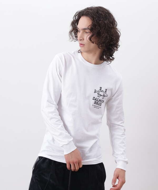 MANASTASH/マナスタッシュ/L/S TEE SALMON/ロングスリーブTシャツ サーモン