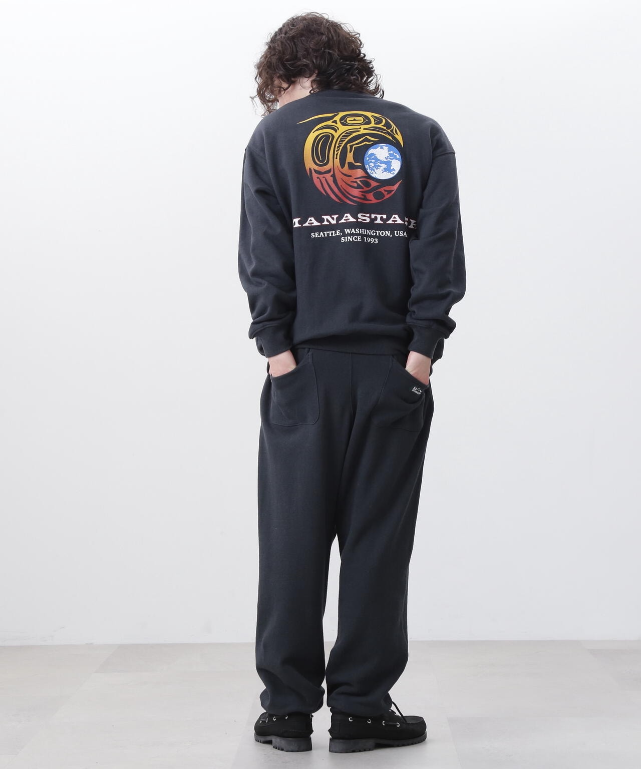 MANASTASH/マナスタッシュ/CASCADE SWEATSHIRTS RAVEN