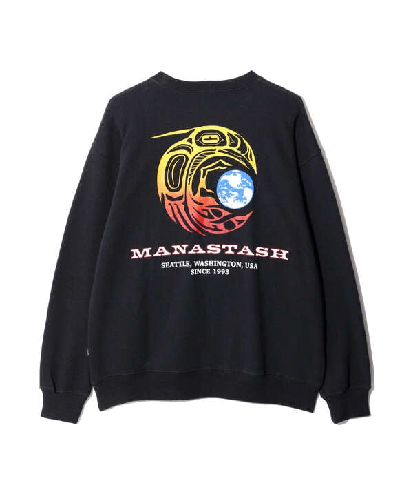 MANASTASH/マナスタッシュ/CASCADE SWEATSHIRTS RAVEN