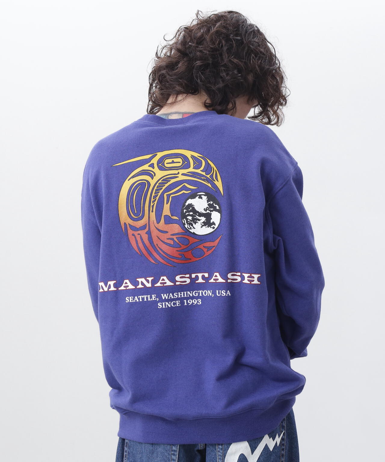 MANASTASH/マナスタッシュ/CASCADE SWEATSHIRTS RAVEN