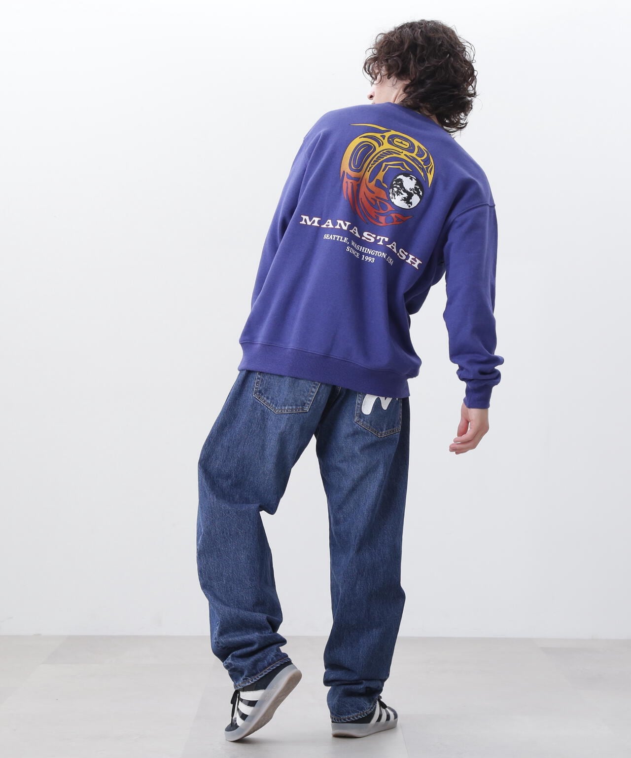 MANASTASH/マナスタッシュ/CASCADE SWEATSHIRTS RAVEN