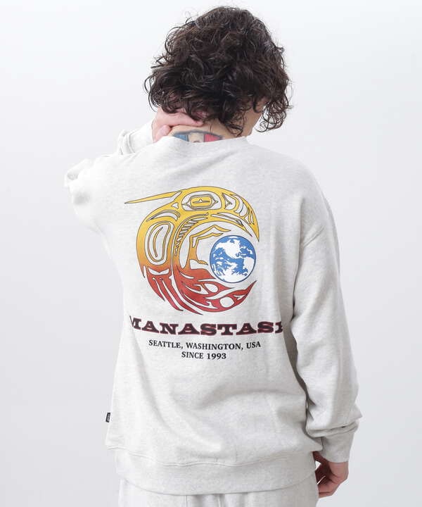 MANASTASH/マナスタッシュ/CASCADE SWEATSHIRTS RAVEN