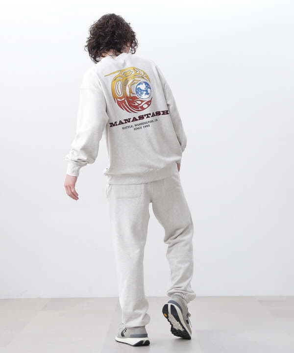 MANASTASH/マナスタッシュ/CASCADE SWEATSHIRTS RAVEN