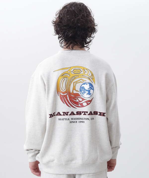 MANASTASH/マナスタッシュ/CASCADE SWEATSHIRTS RAVEN