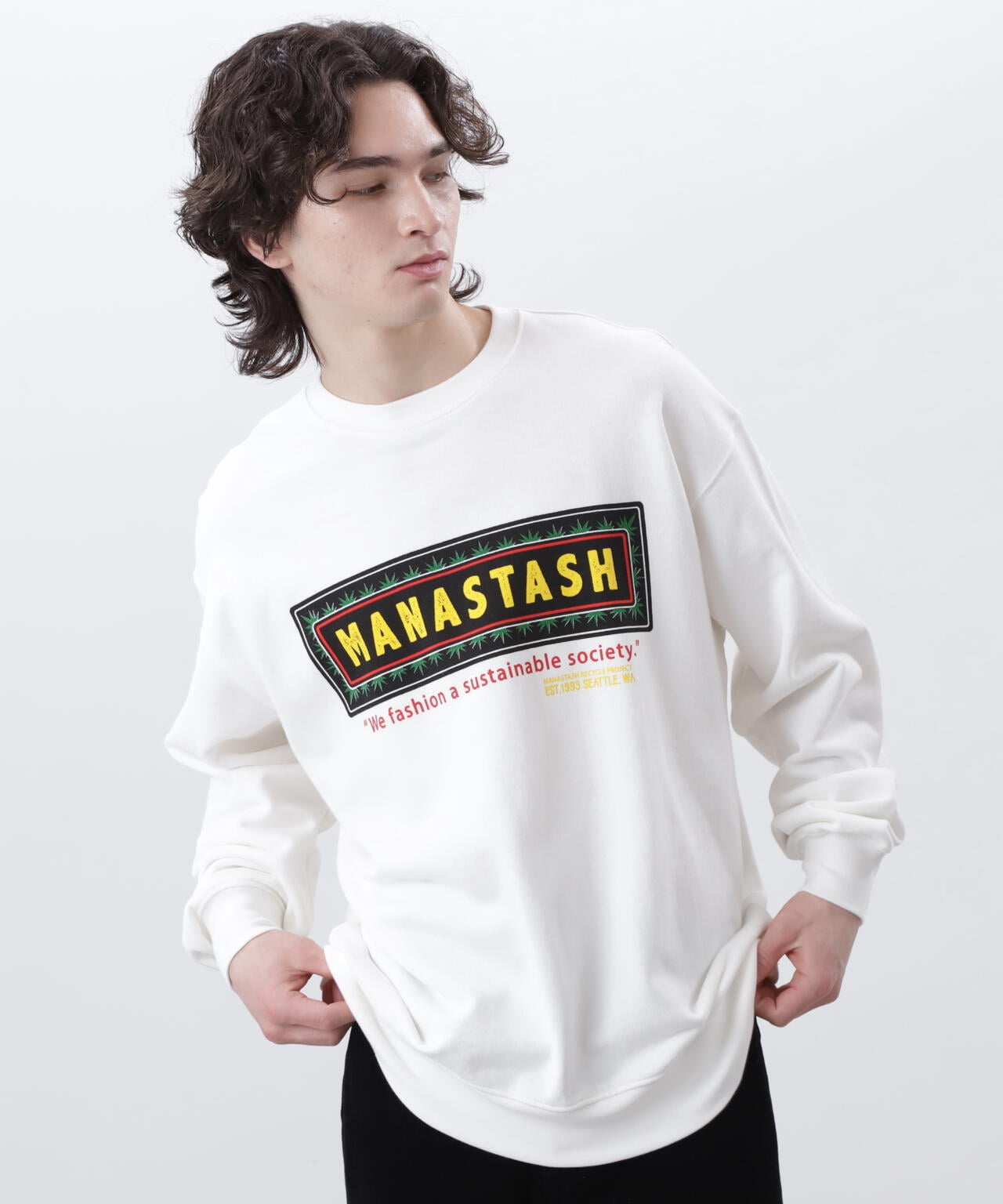 MANASTASH/CiTee SWEAT FRAME LOGO/シティスウェット フレームロゴ