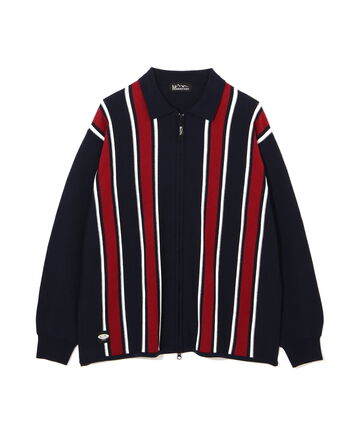 MANASTASH/マナスタッシュ/MCA STRIPE ZIP KNIT/ストライプジップニット