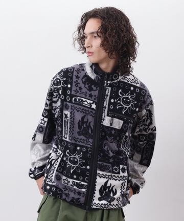 MANASTASH/マナスタッシュ/BANDANA FLEECE JACKET