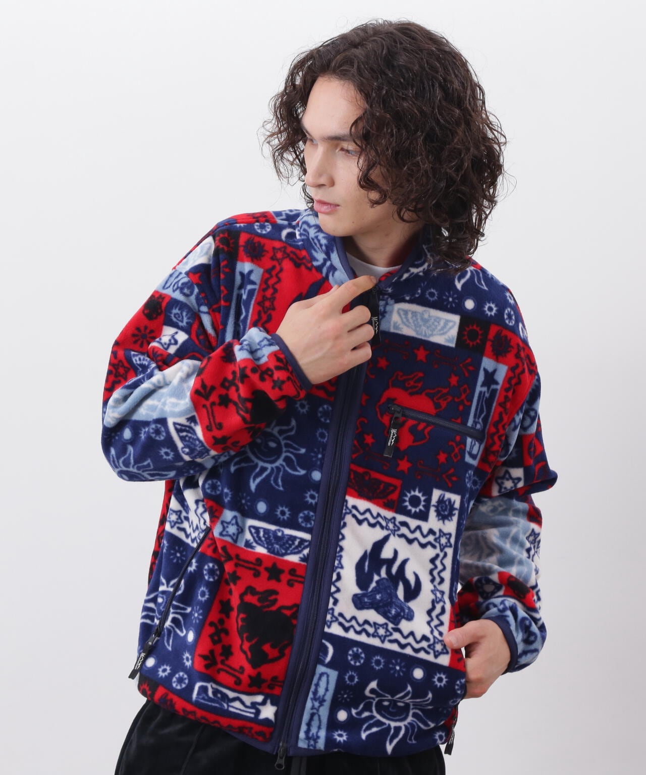 MANASTASH/マナスタッシュ/BANDANA FLEECE JACKET