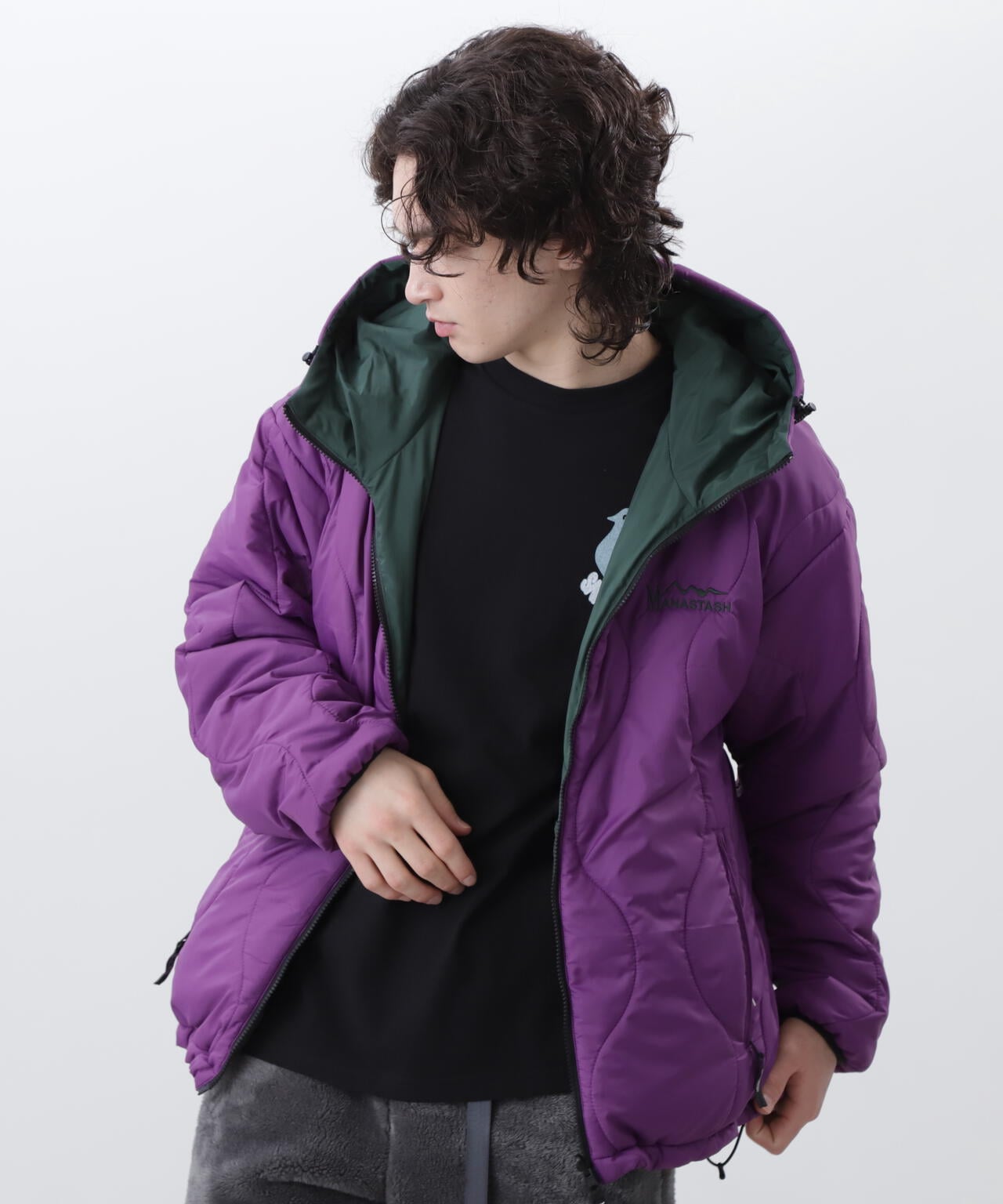 MANASTASH/マナスタッシュ/Y2K REVERSIBLE HOODIE '24