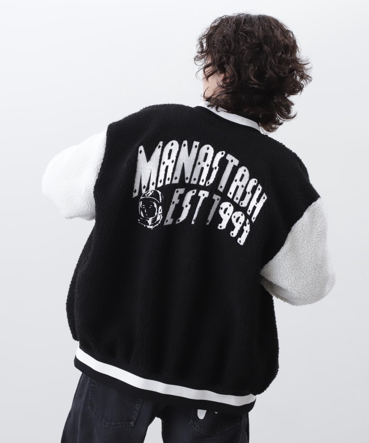 ×BILLIONAIRE BOYS CLUB/BOA VARSITYJACKET WITH BADG