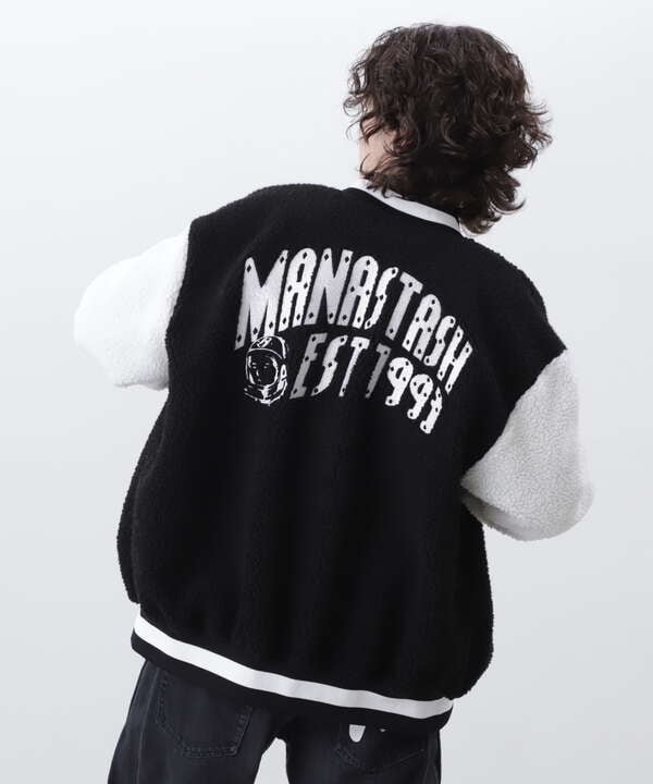 ×BILLIONAIRE BOYS CLUB/BOA VARSITYJACKET WITH BADG