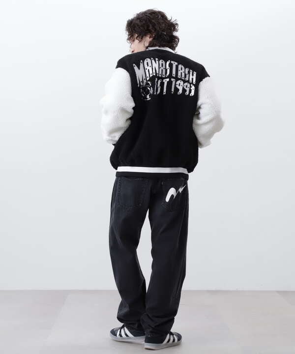 ×BILLIONAIRE BOYS CLUB/BOA VARSITYJACKET WITH BADG