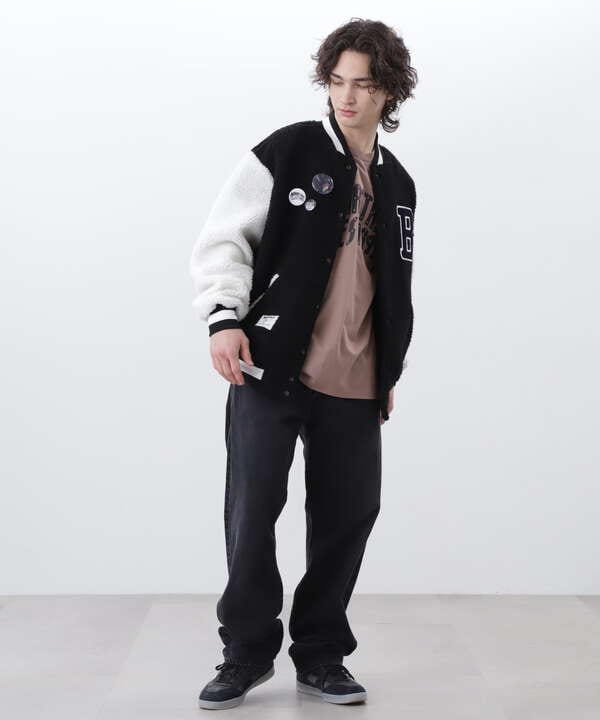 ×BILLIONAIRE BOYS CLUB/BOA VARSITYJACKET WITH BADG