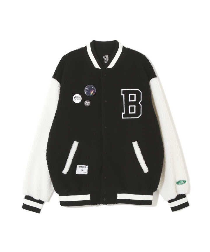 ×BILLIONAIRE BOYS CLUB/BOA VARSITYJACKET WITH BADG