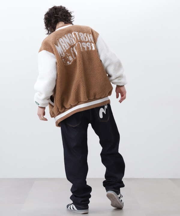 ×BILLIONAIRE BOYS CLUB/BOA VARSITYJACKET WITH BADG