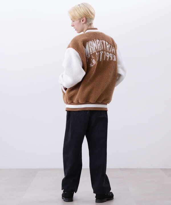 ×BILLIONAIRE BOYS CLUB/BOA VARSITYJACKET WITH BADG