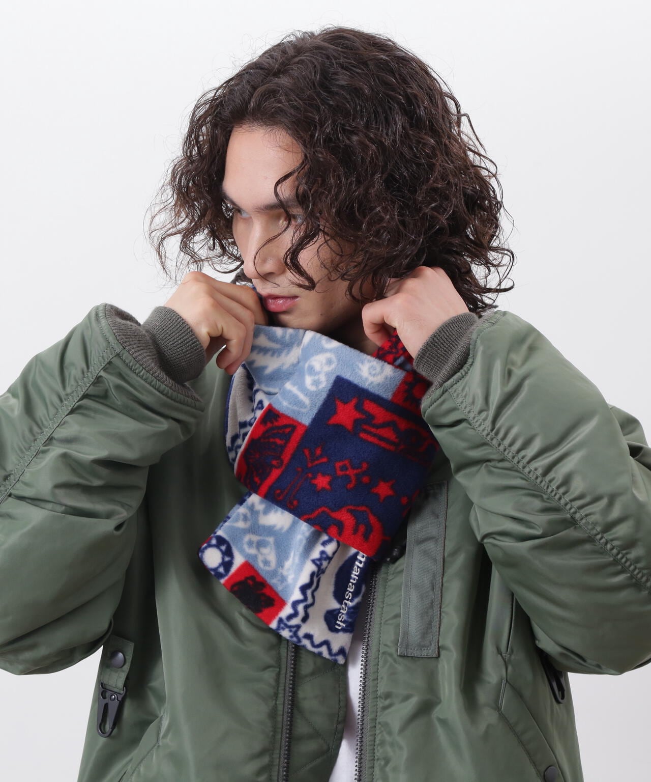 MANASTASH/マナスタッシュ/BANDANA FLEECE MUFFLER