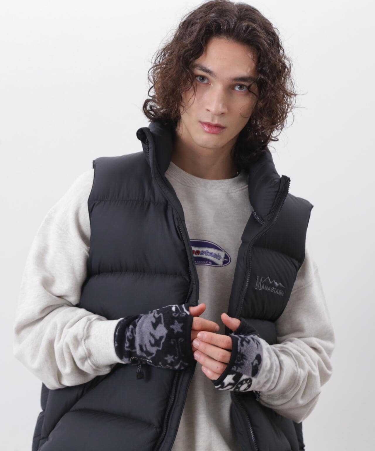 MANASTASH/マナスタッシュ/BANDANA FINGERLESS GLOVES