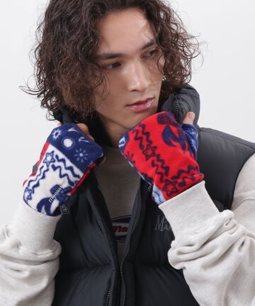 MANASTASH/マナスタッシュ/BANDANA FINGERLESS GLOVES