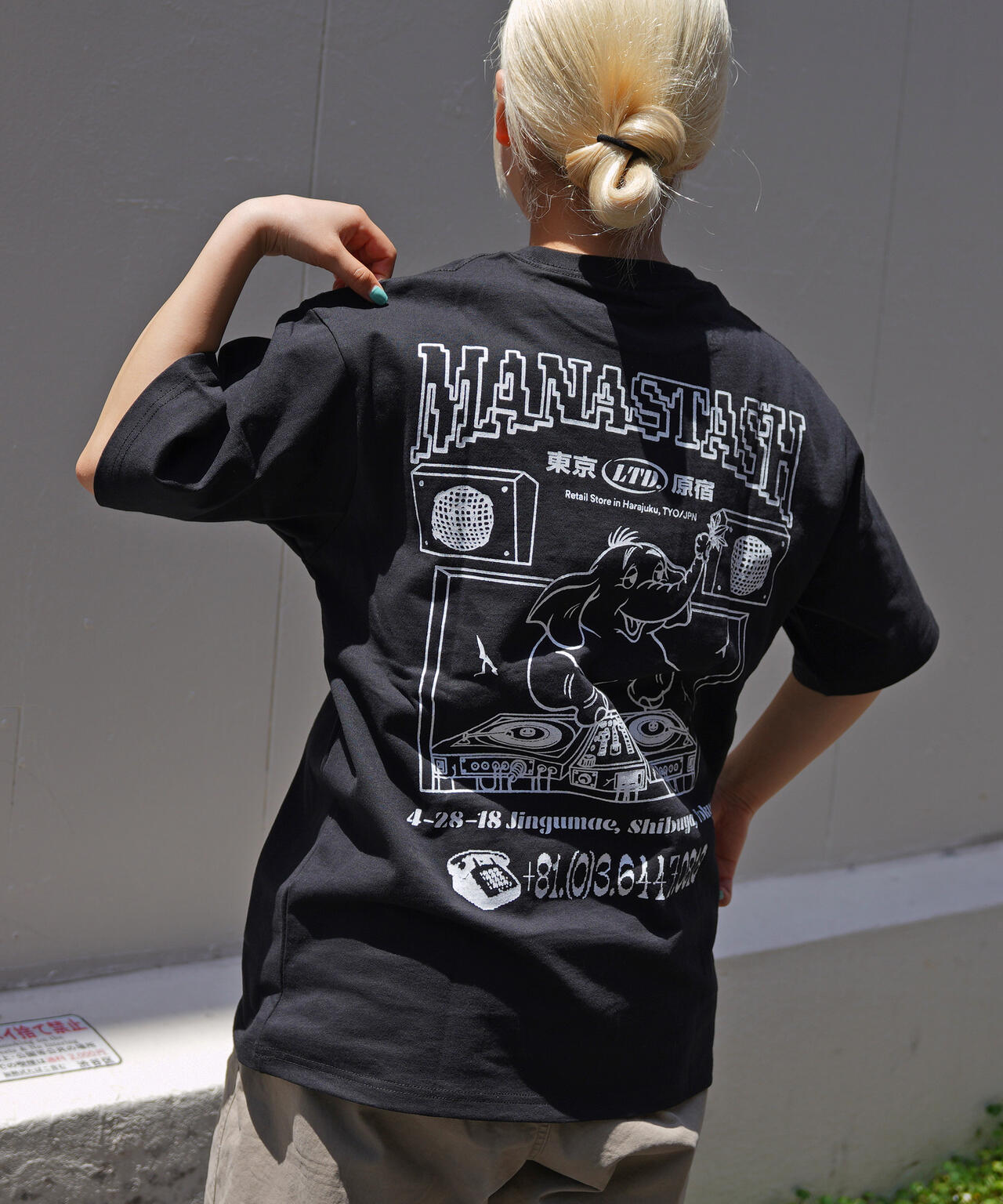 MANASTASH/マナスタッシュ/CiTee HARAJUKU TEE/シーティ 原宿Tシャツ ブラック XL