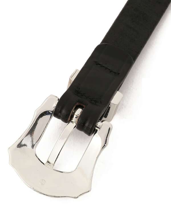 TORY LEATHER/3/4inch 3-Piece SilverBuckle SetBelt