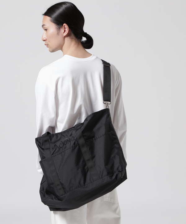 PACKING/パッキング/RIP STOP 5P UTILITY TOTE BLACK/PA-038