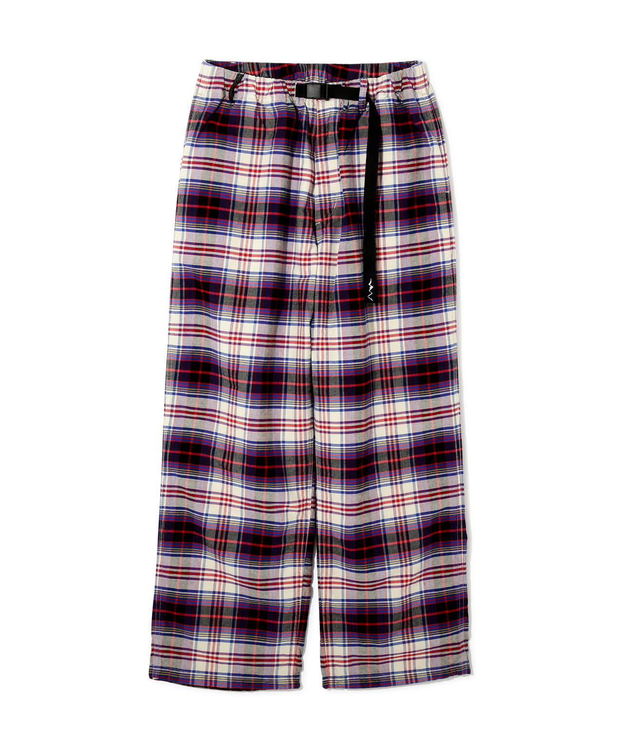 MANASTASH/マナスタッシュ/WASHED PLAID STRING PANTS