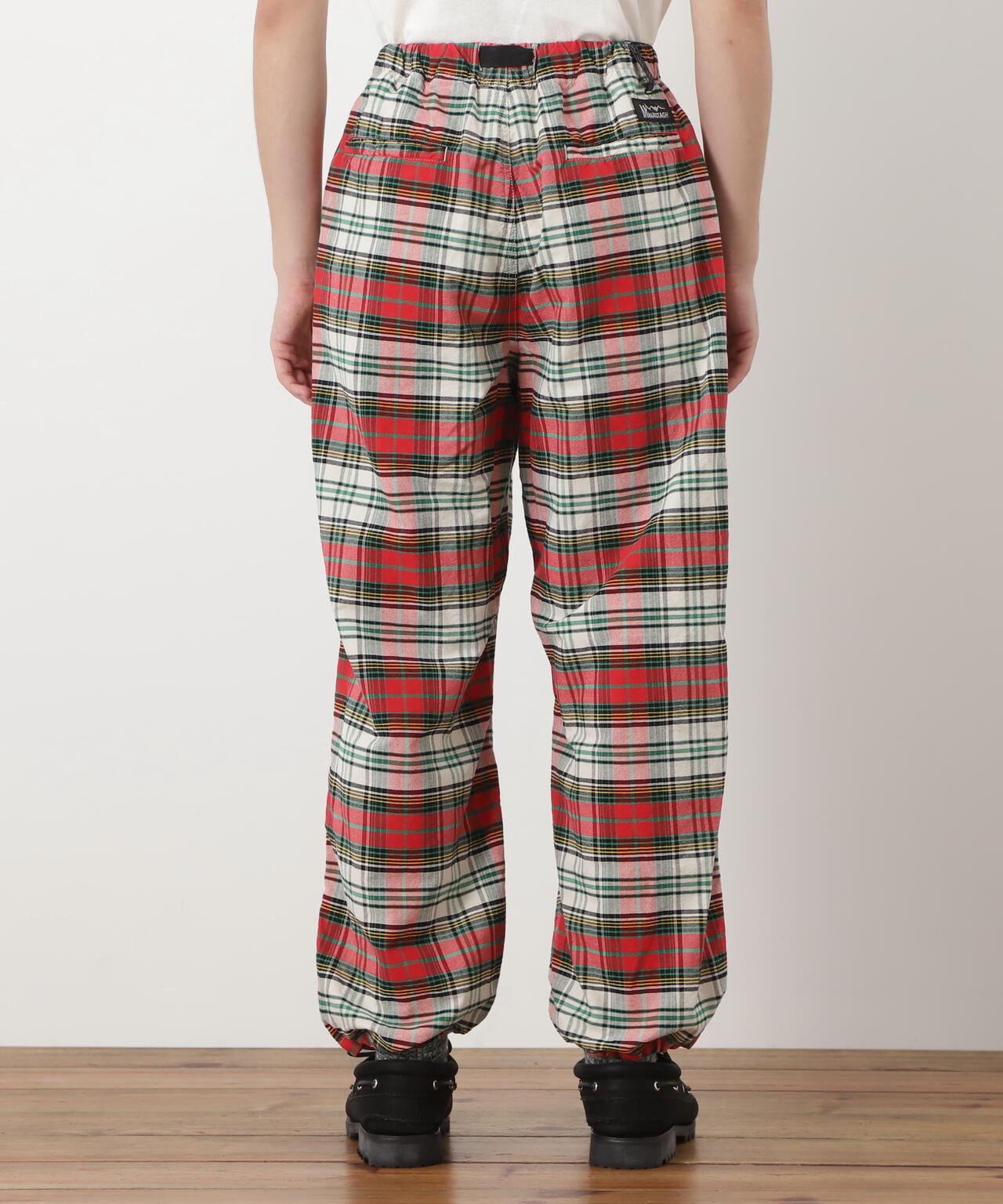 MANASTASH/マナスタッシュ/WASHED PLAID STRING PANTS