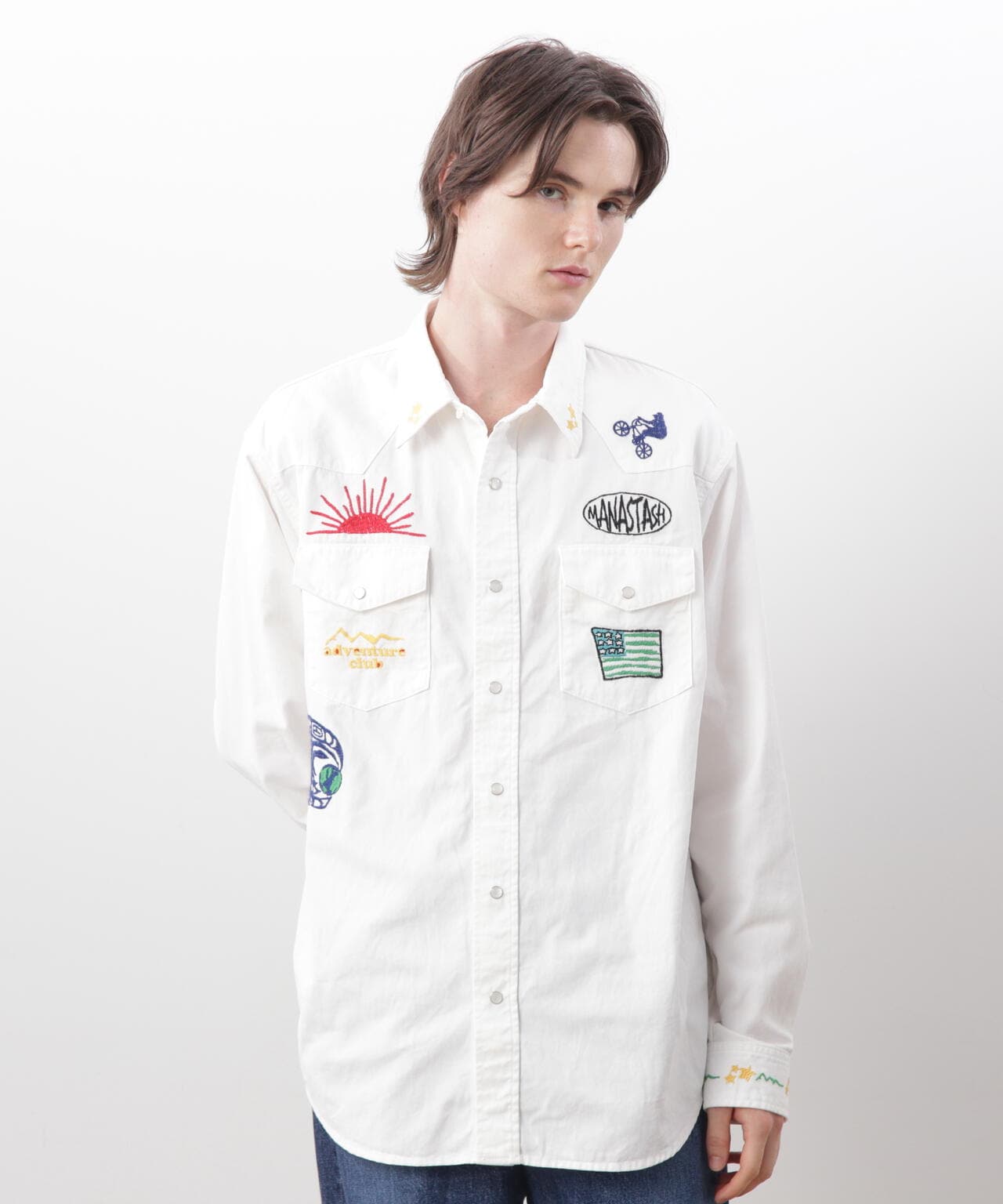 MANASTASH/マナスタッシュ/WESTERN EMB. SHIRT