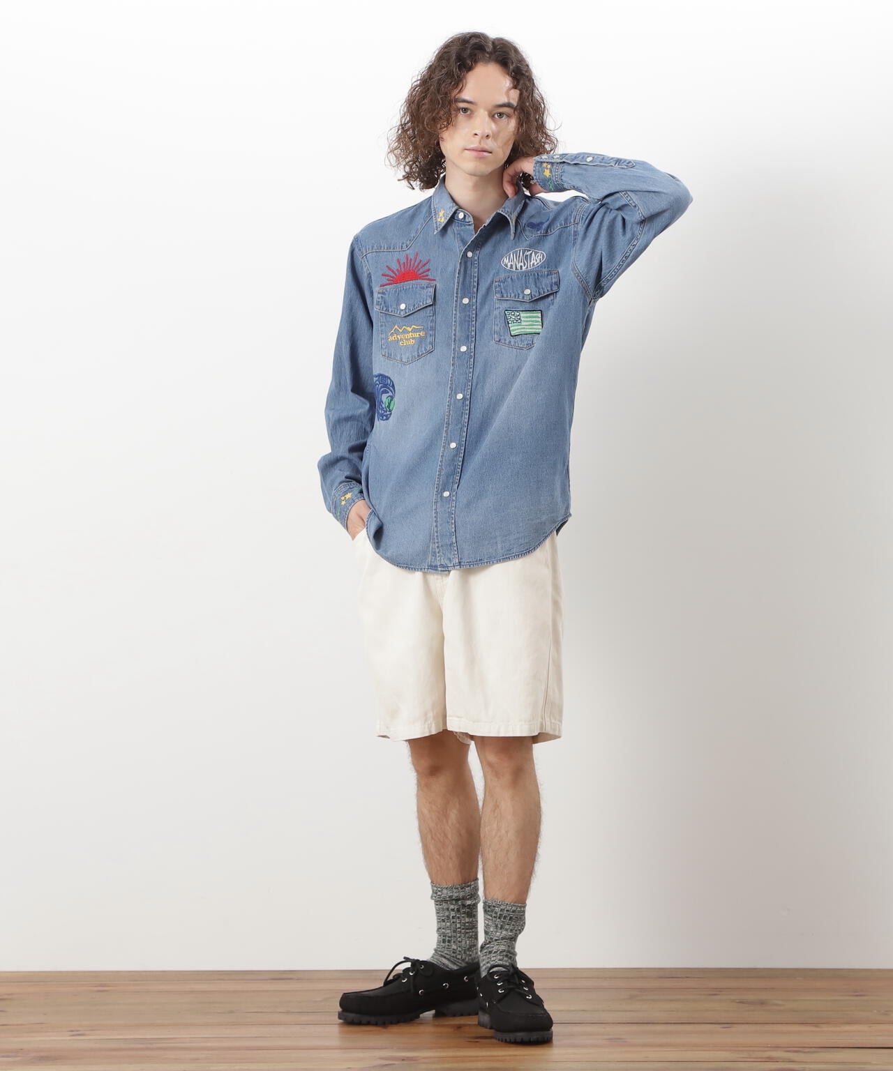 MANASTASH/マナスタッシュ/WESTERN EMB. SHIRT