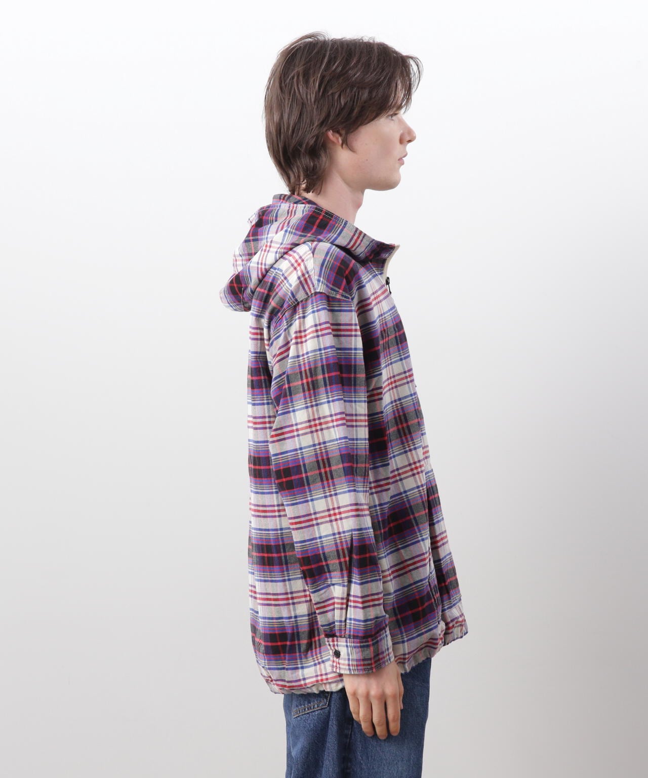 MANASTASH/マナスタッシュ/WASHED PLAID BAJA HOODIE