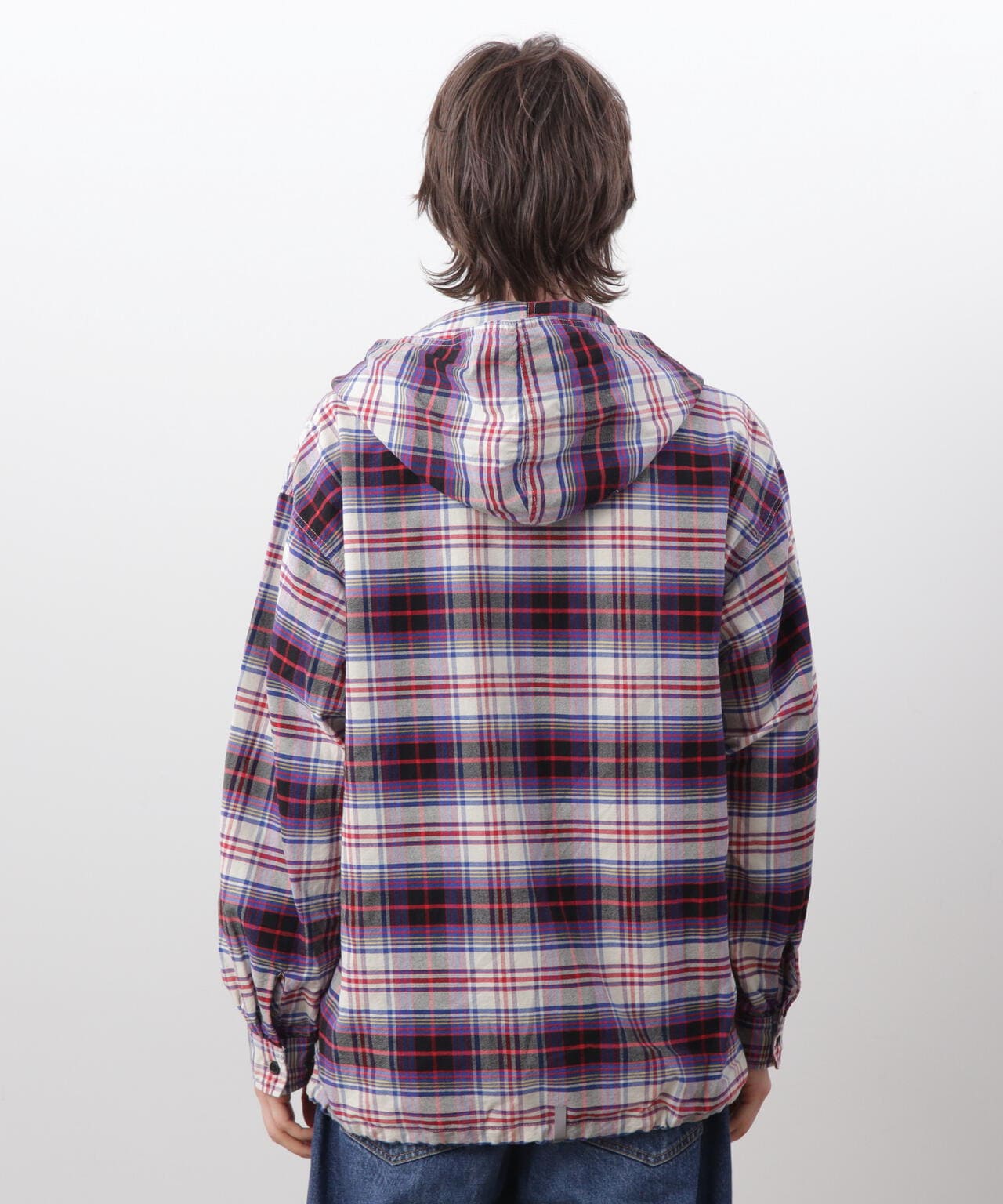 MANASTASH/マナスタッシュ/WASHED PLAID BAJA HOODIE