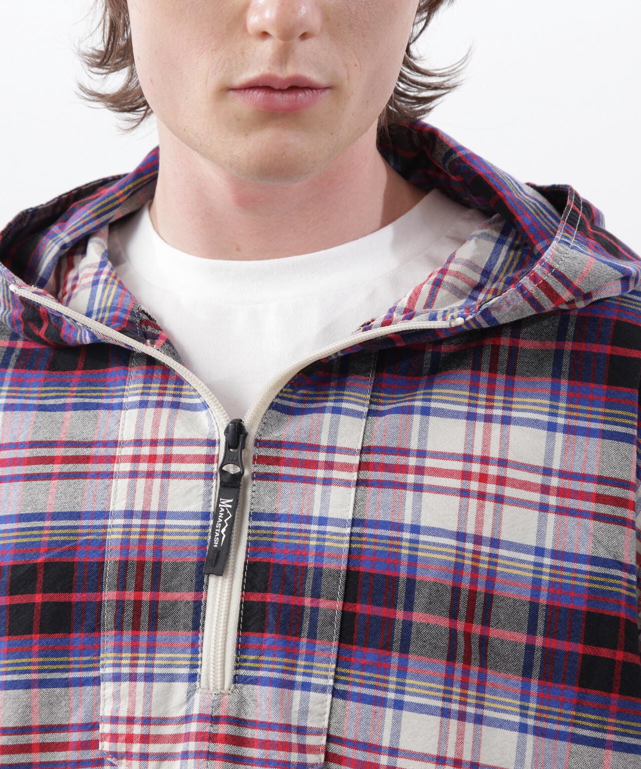 MANASTASH/マナスタッシュ/WASHED PLAID BAJA HOODIE