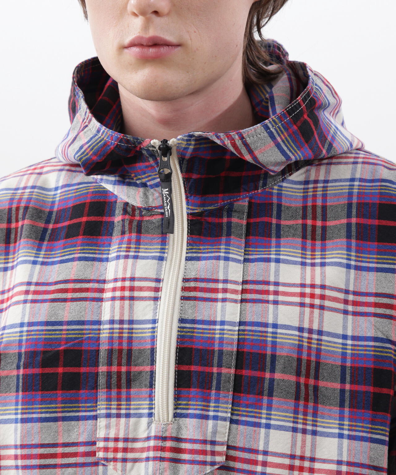 MANASTASH/マナスタッシュ/WASHED PLAID BAJA HOODIE