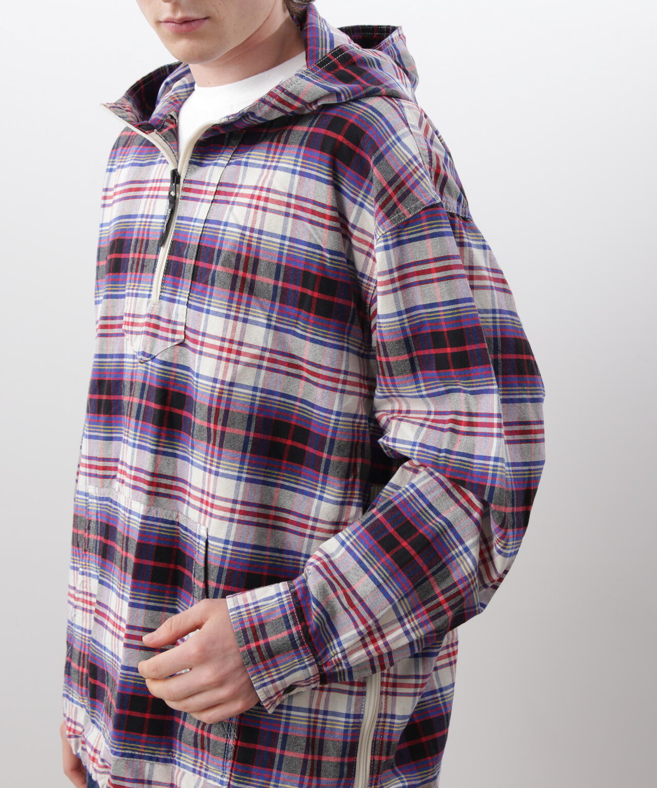 MANASTASH/マナスタッシュ/WASHED PLAID BAJA HOODIE