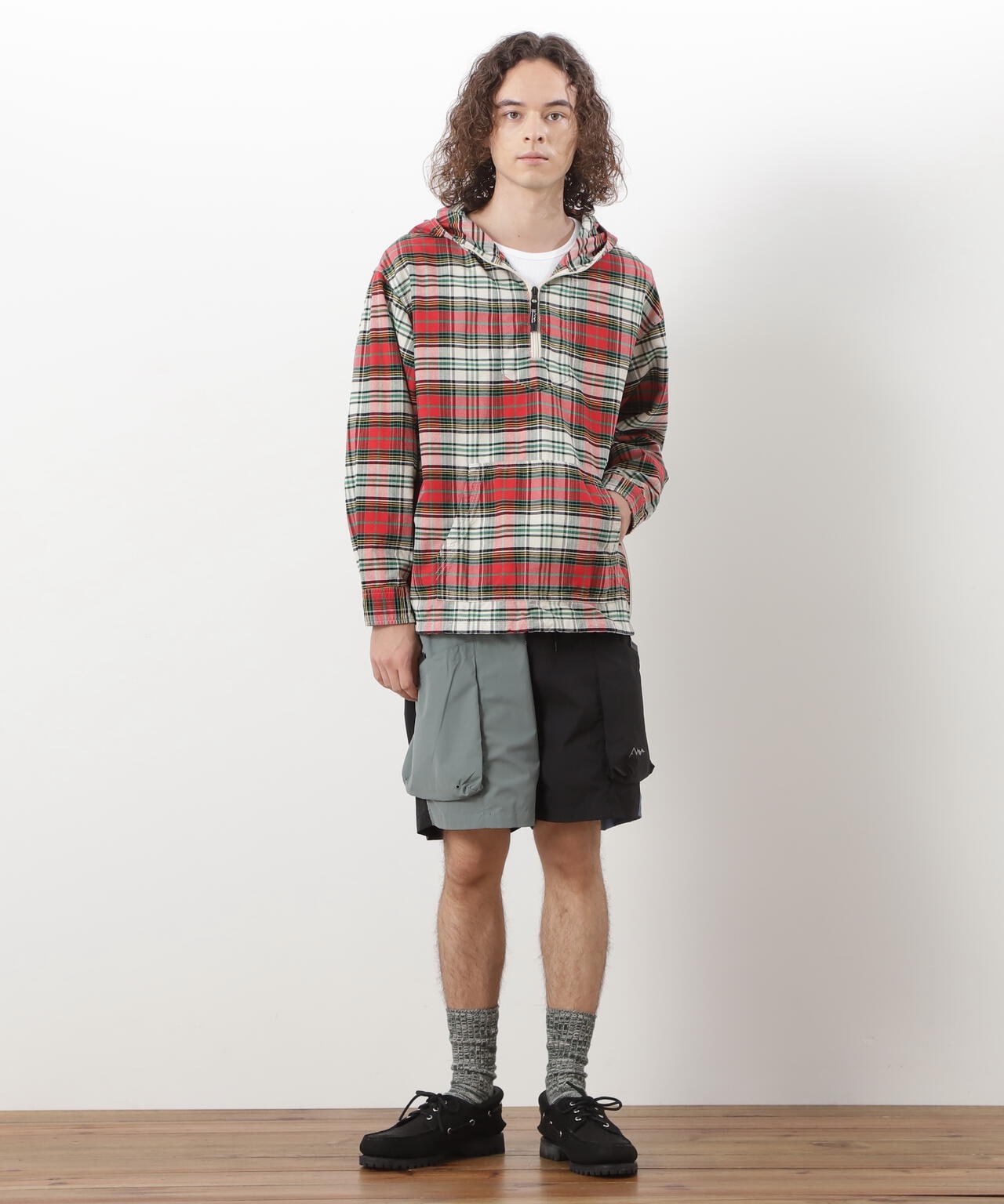 MANASTASH/マナスタッシュ/WASHED PLAID BAJA HOODIE