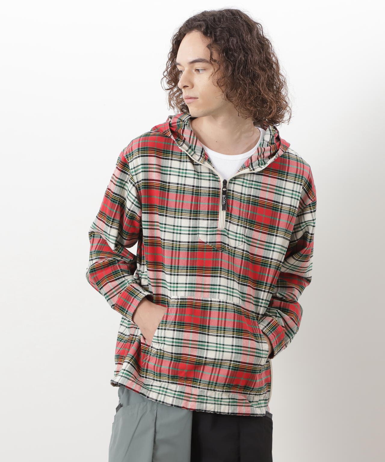 MANASTASH/マナスタッシュ/WASHED PLAID BAJA HOODIE