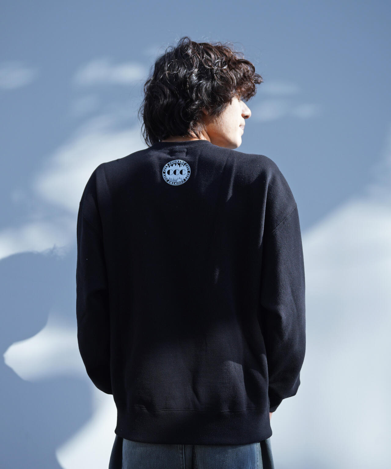 CITY COUNTRY CITY×MANASTASH/EMBROIDERED LOGO SWEAT