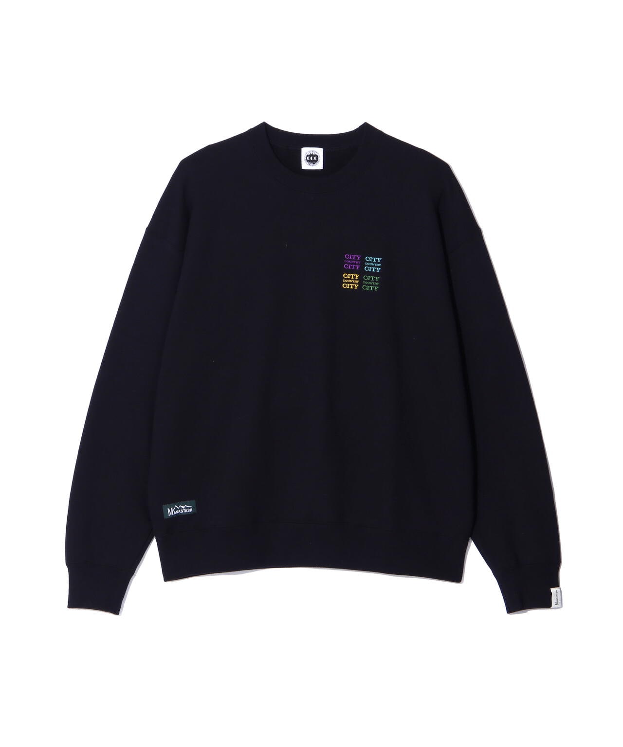 CITY COUNTRY CITY×MANASTASH/EMBROIDERED LOGO SWEAT